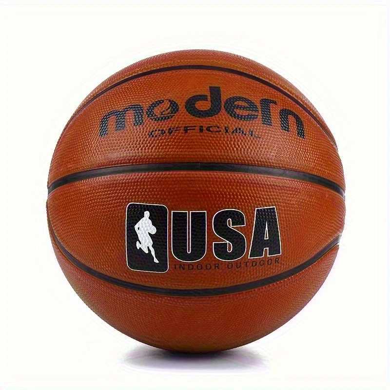 1pc official adult teenager basketball - brown size 4/5/6/7 basketball - durable rubber indoor/outdoor professional game ballW251115