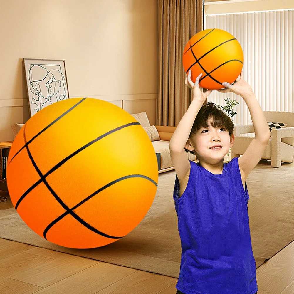 Mute Silent Basketball Diameter 18/21/24 CM Indoor Silent Skip Ball Squeezable Slient Child Sports Toy Game Bounce BasketballsW251115