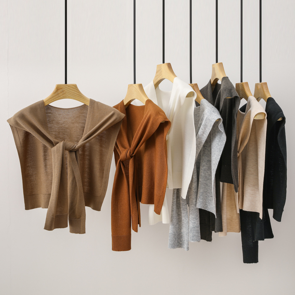 K420 2024 new autumn and winter knitted wool scarf shawl outer wear thin neck protection Korean shirt matching single item