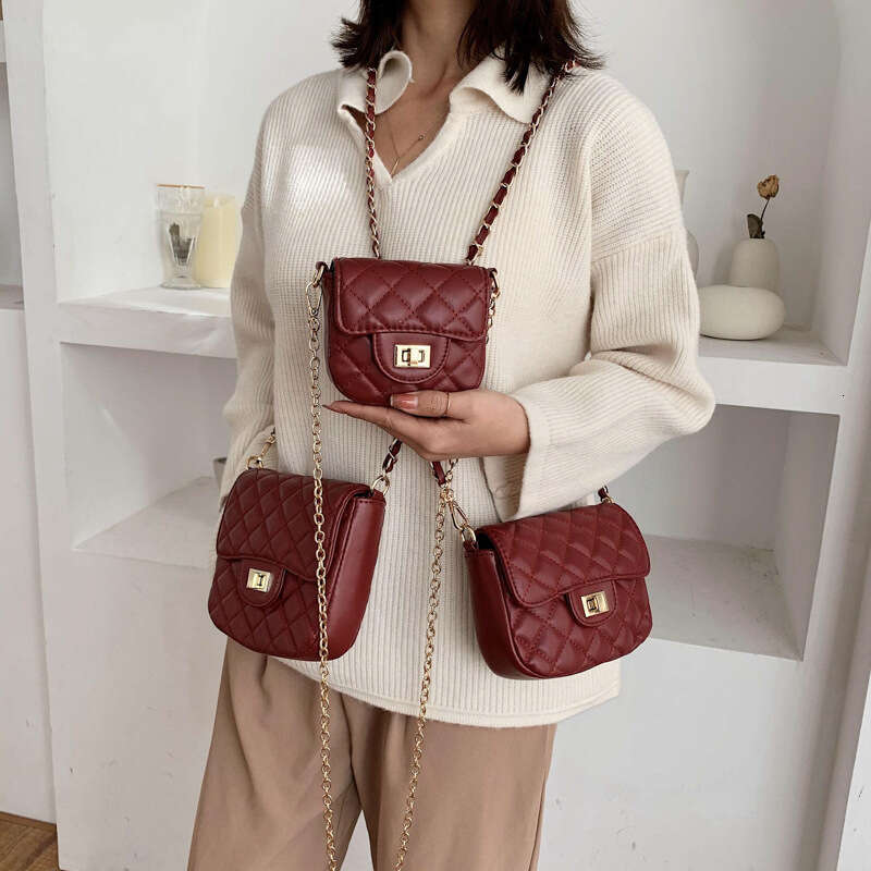 New embroidered thread square bags for women, large, medium and small letter bags, trendy coin purse, shoulder bag, crossbody bag