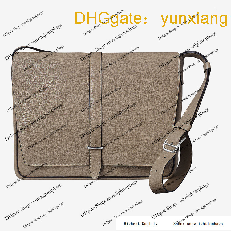 Tote Bag h Luxury Handmade Men's Top Layer Genuine Cowhide Fashionable and Simple Single Shoulder Crossbody Men's Mailman Bag WIMZ