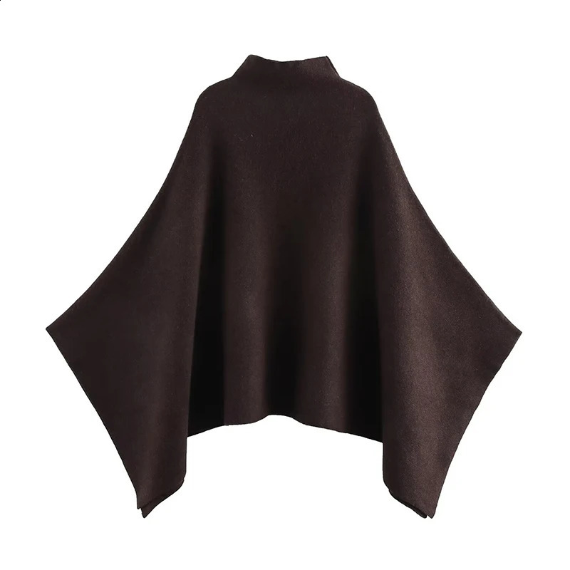 Willshela Womens Fashion Solid Asymmetric Knitted Collar Top Retro O-neck Long sleeved Womens Fashion Womens Top 250410