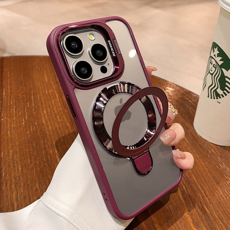 Transparent Clear Acrylic Magnetic Shockproof Phone Cases for iPhone 16 15 14 13 12 11 Pro Max Mini XR XS 8Plus With Retail Package Compatible Magsafe