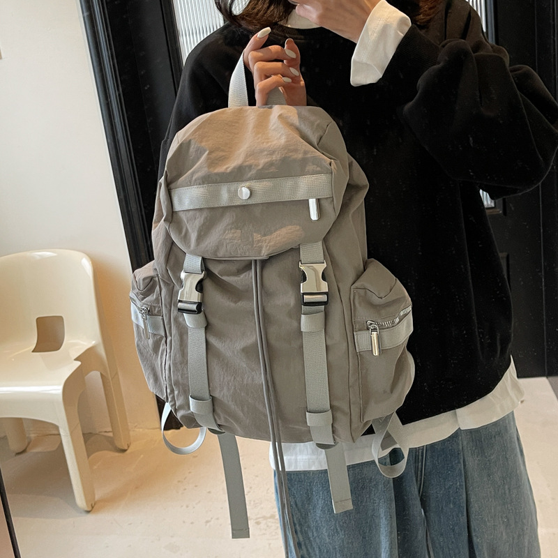 Free shipping designer Backpack men women black khaki grey beige large capacity lightweight Sports outdoor bag