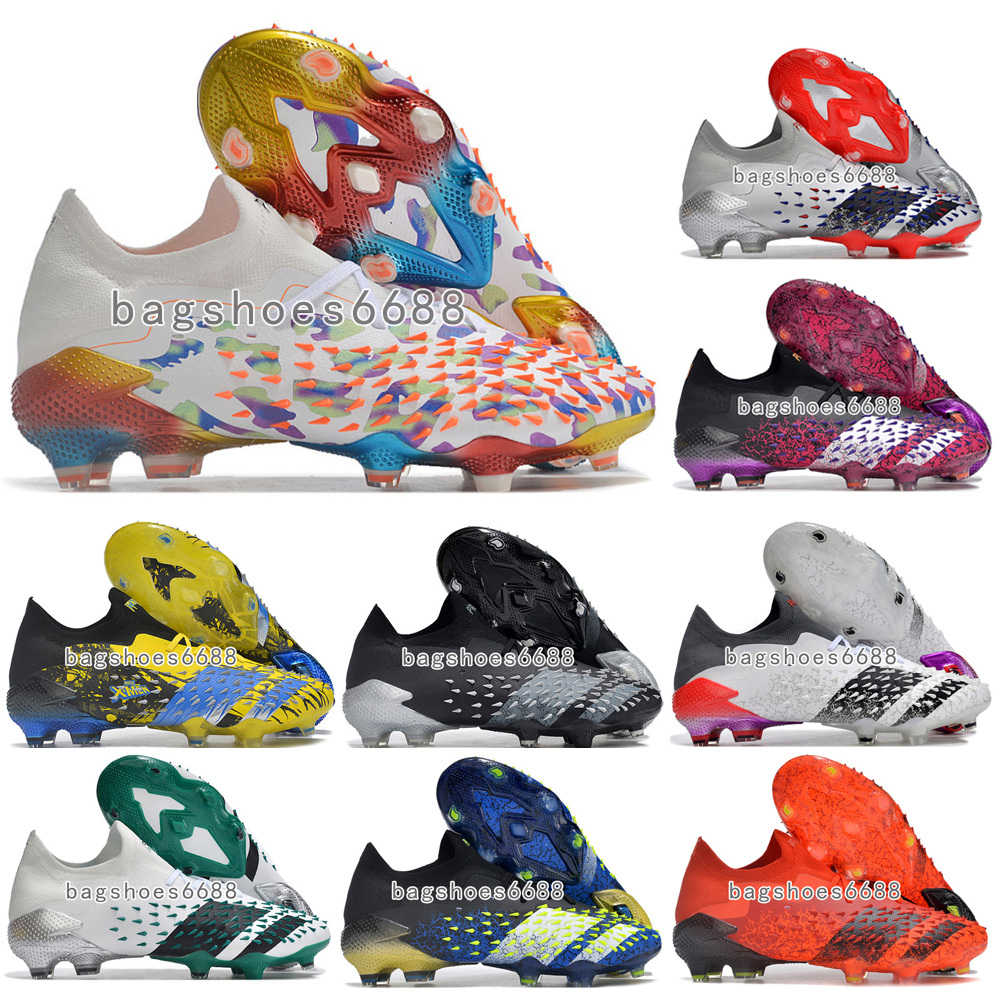 Outlet PREDATO FREAK 1 LOW FG Laceless Lamine Yamals Durable Elite Victory Youth Football Shoes Triunfo Estelar Messis Boots League Mid Fg PREDATO Soccer Cleats