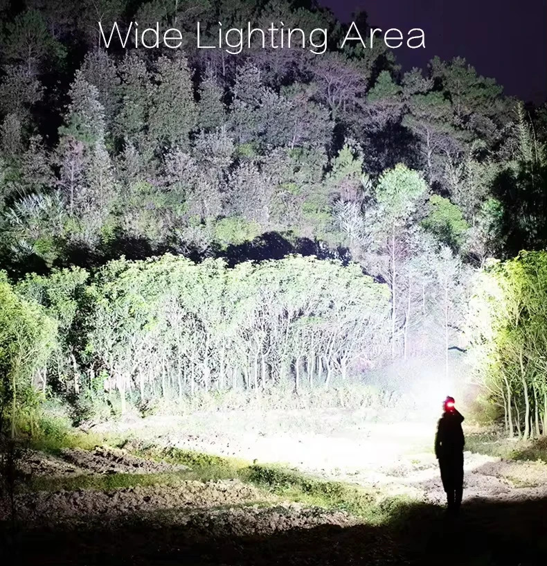 Powerful XHP100 Led Headlamp Zoomable USB Rechargeable High Power Headlight Waterproof Output 18650 Super Bright Head Torch 251112