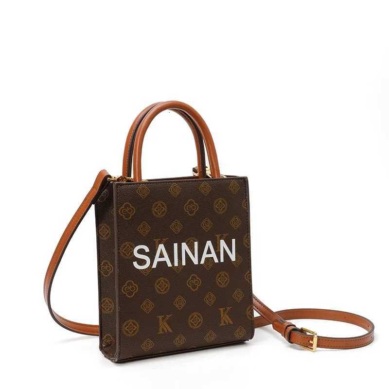 2025 Vintage Parisian Crossbody Bag - Elegant Leather Tote With Letter Large Capacity For Fashionable Commuter WomenW251115