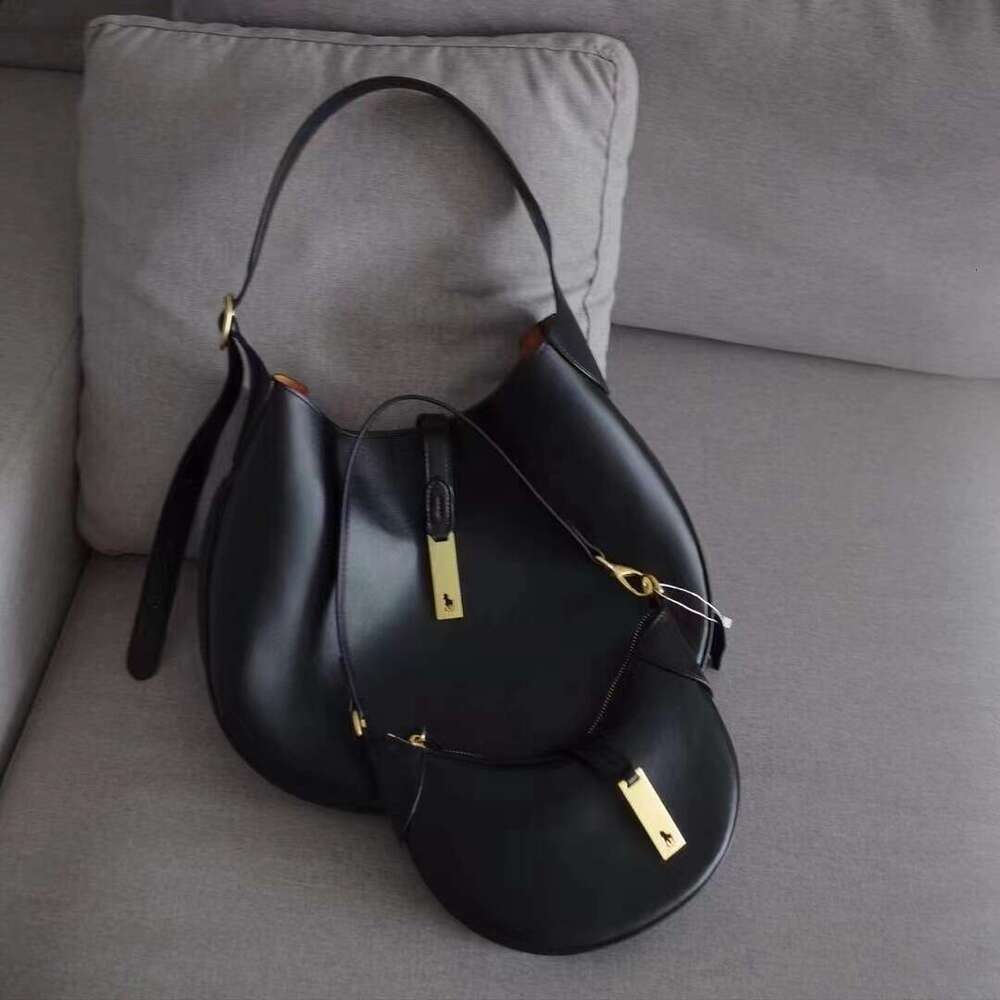 Polo * L Tote High-Quality 2024 Autumn And Winter New Shoulder Bag, Can Be Sung Cowhide Women's Crossbody Bag