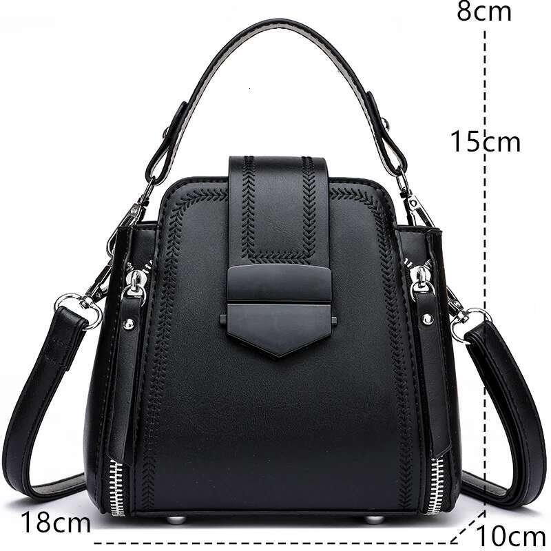 High Quality Leather Handbag Women Fashion Shoulder Croosbody Bag Designer Messenger Small Purse Female 2023New Trend Sac