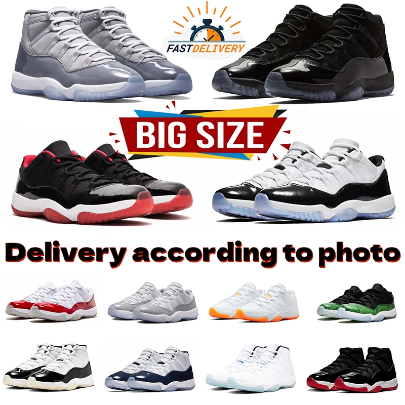 Designer Basketball shoes 11s Outdoor Sneakers Trainer Sports 11 High low Womens Mens Shoes trainer Black White 36-47
