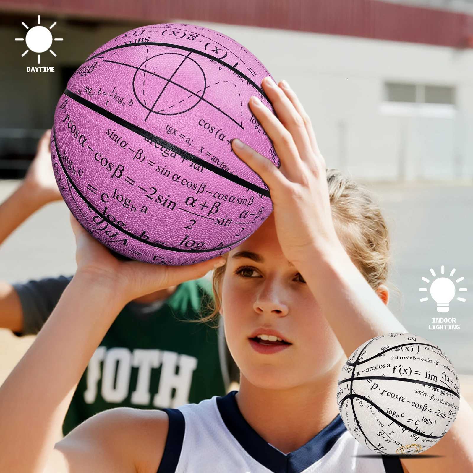 Basketball Composite Pu Color-changing Ball Men Size 7295in Women Size 6285in Street Ball High Quality Wear-resistant BallW251115