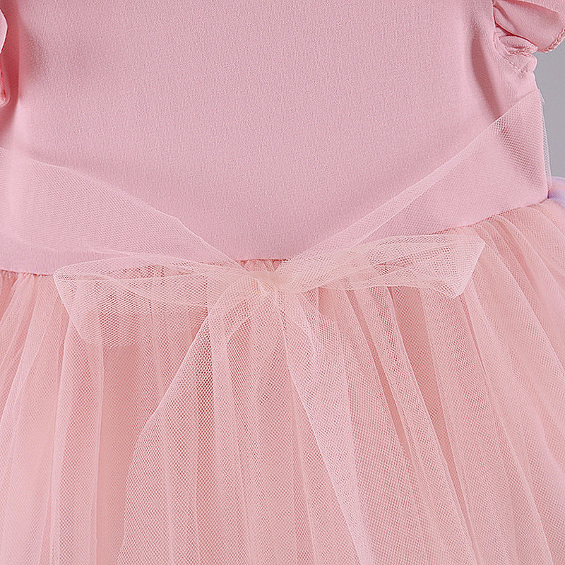 DISNEY kids designer clothes dress summer baby clothes Children's designer Elsa short sleeve dress princess dress for baby girls