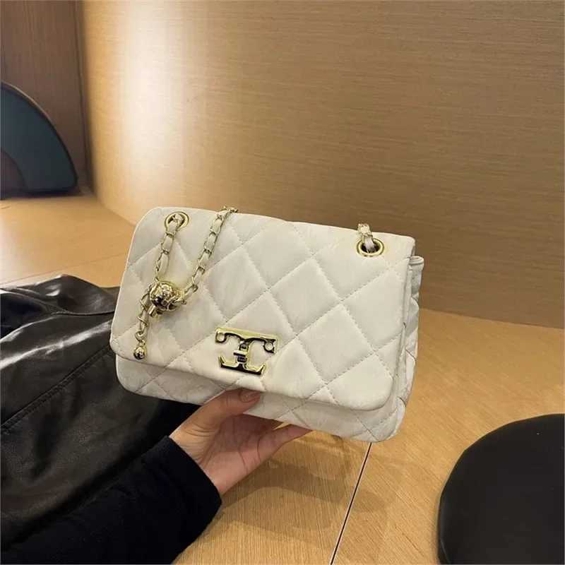 Casual Quilted Phone Crossbody 2025 - Gold Ball Chain Stylish Shoulder All-MatchW251115