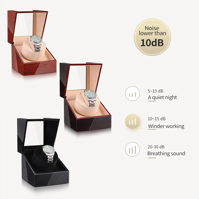 FRUCASE multicolor watch winding device for automatic box USB cable with battery options 1020 250410