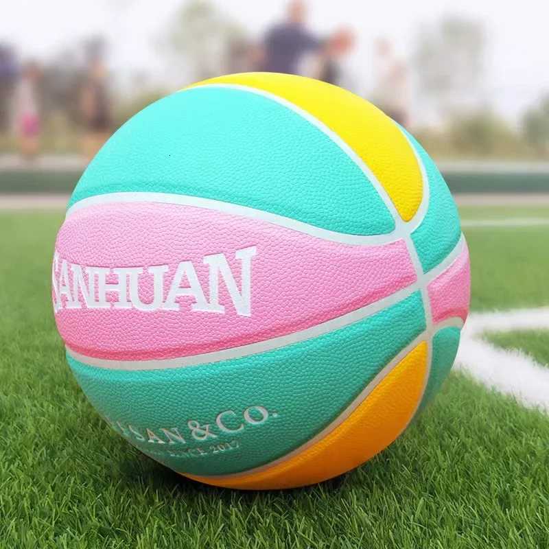 Size 6/7 Basketball Youth Indoor PU Durable Training Ball Girls Basketball Court Competition High Elastic Anti Slip BasketballW251115