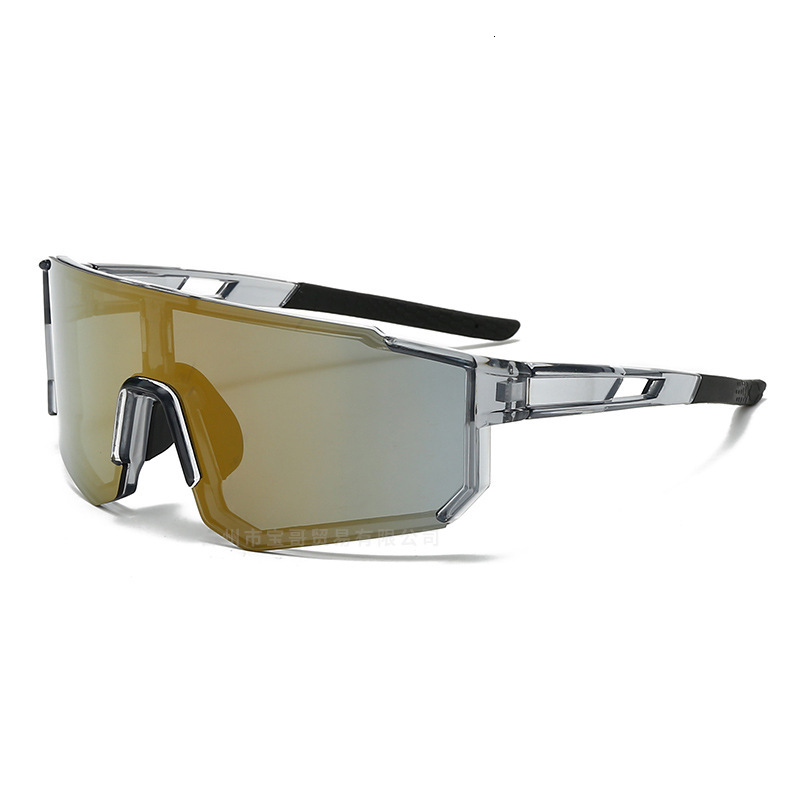 The Designer's Luxury Glasses, Trendy And Fashionable Large-frame One-piece Lens Sunglasses, Rock Climbing, Sports, Skiing And Casual Glasses