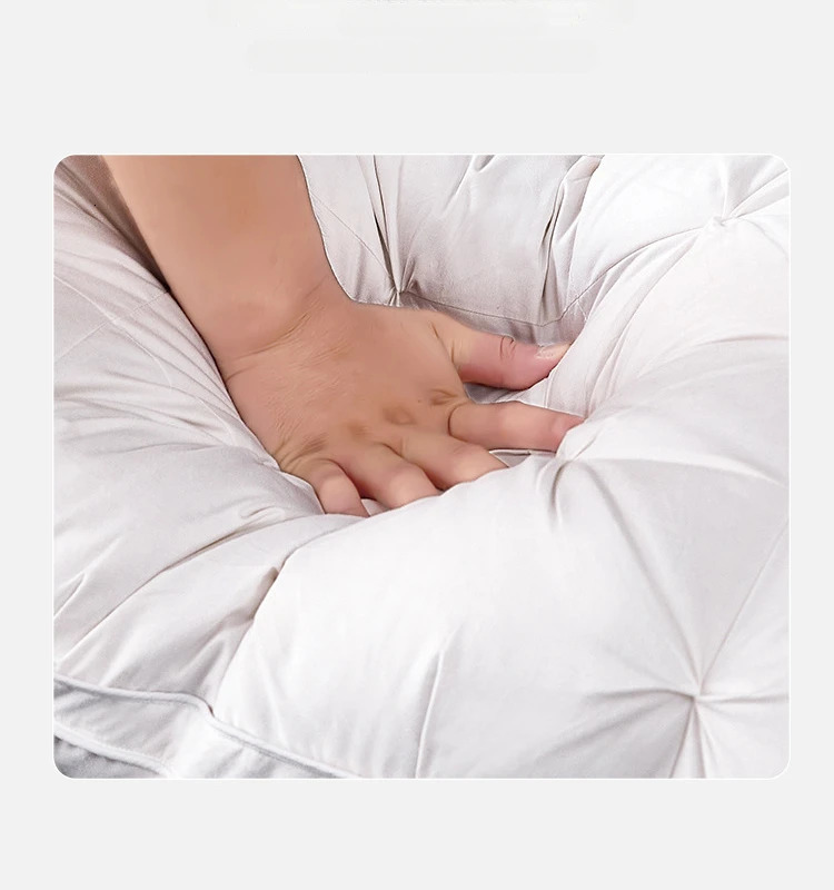 95% Goose Down Pillow White Cotton PillowCover Rectangle Bedroom Sleep 5-Star el Pillow Low-Mid-high Pillows for Sleeping 250409