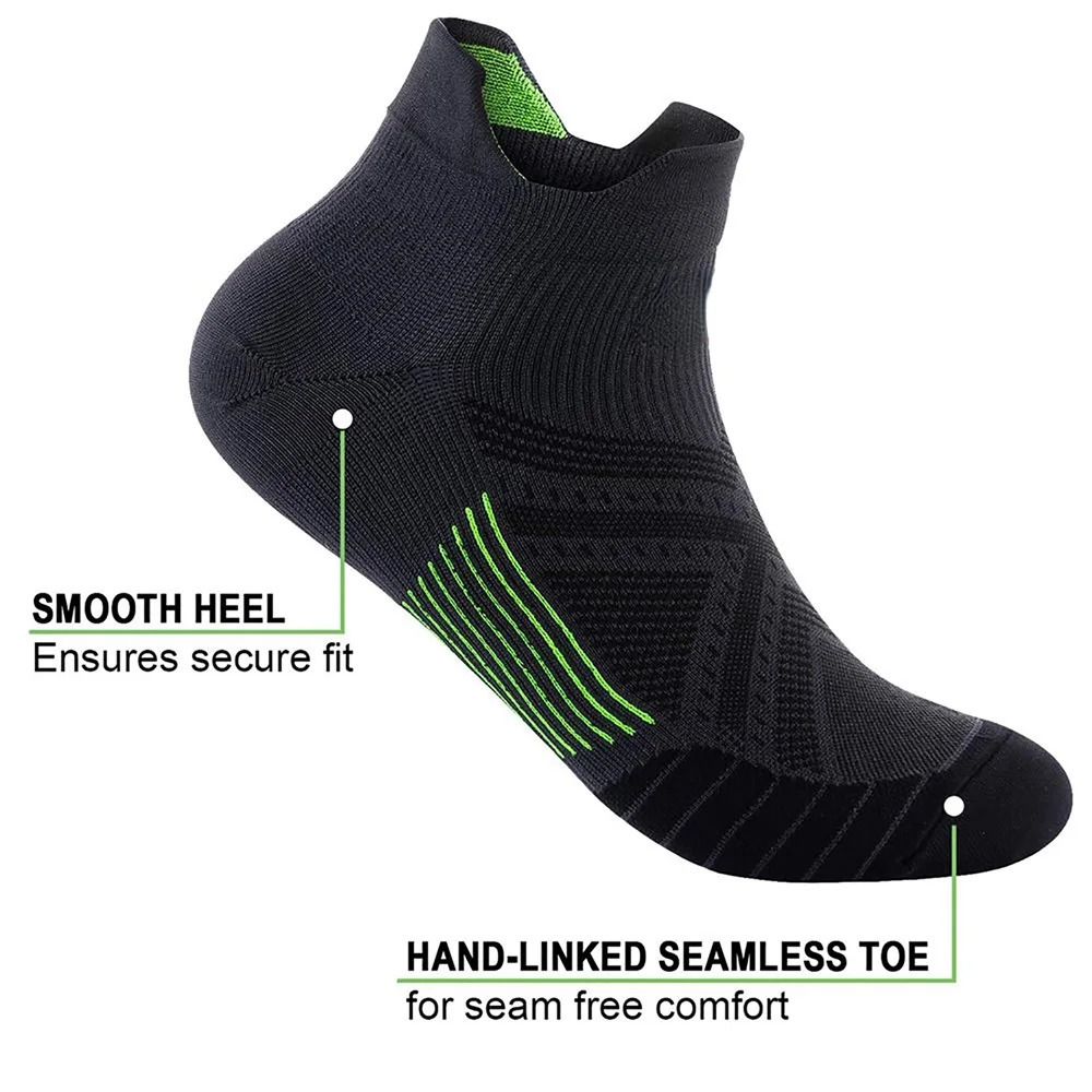 Ankle Compression Sock for Men and Women 6 Pairs Low Cut Compression Running Sock with Ankle Support 251114
