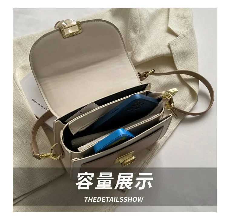 Luxury Women Brand PU Leather Crossbody Bag Casual Lock Saddle Messenger BagW251117