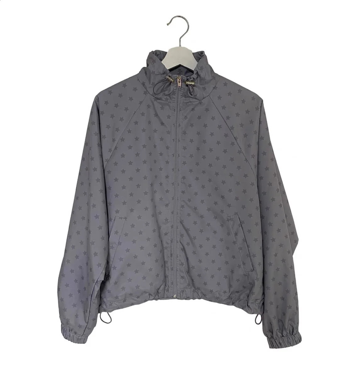 Star Printed Breathedivinity Loose Hoodies for Couple Streetweat Classic Vintage Casual Zip Up Sweatshirts Pullover Clothes 250415