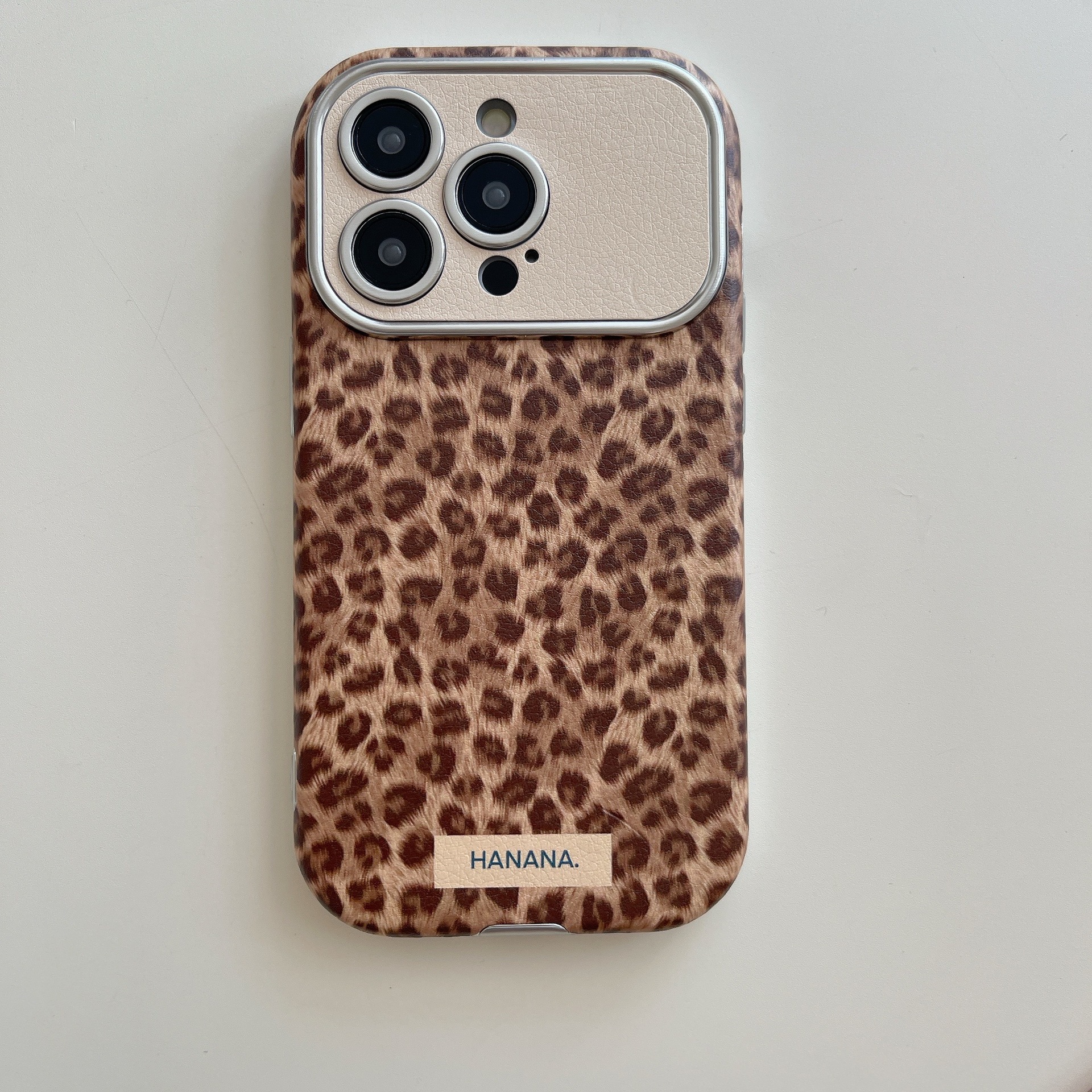 Brown Leopard Print Phone Case Compatible with iPhone 17/16 Pro Max Autumn Winter INS 3D Rabbit Protective Case iPhone 15 for Women