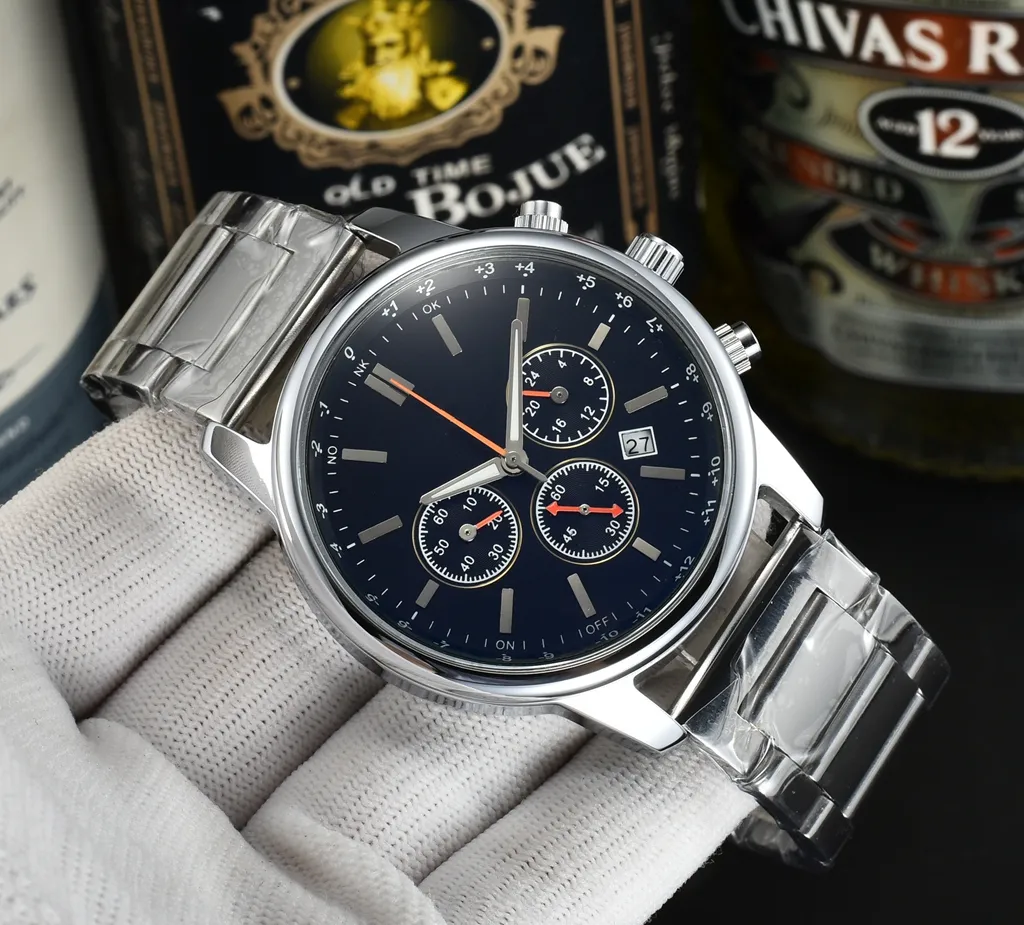 2025 Fashion Sports Young Men Top Japan Brand luxury watches Six-pin All Dial Work quartz watch Chronograph Display Calendar with minimalist style