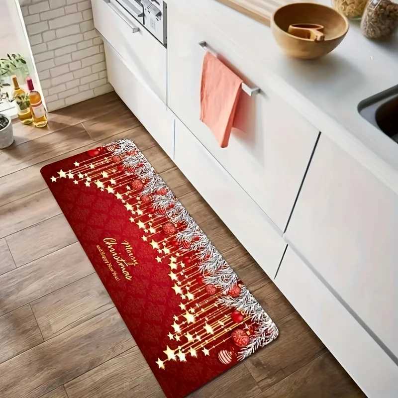 Christmas Entrance Doormat Decor Carpet for Living Room Kitchen Hallway Balcony Long Rugs Bedroom Non-slip Doormat Xmas DecorM251117