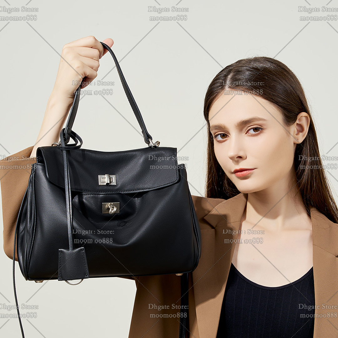 12A All-New Mirror Quality Designer Rodeo Tote Bags 29cm 35cm 40cm Handbags for Women Genuine Leather Hobo Bags Luxury Shoulder Bag Black Crossbody Purse