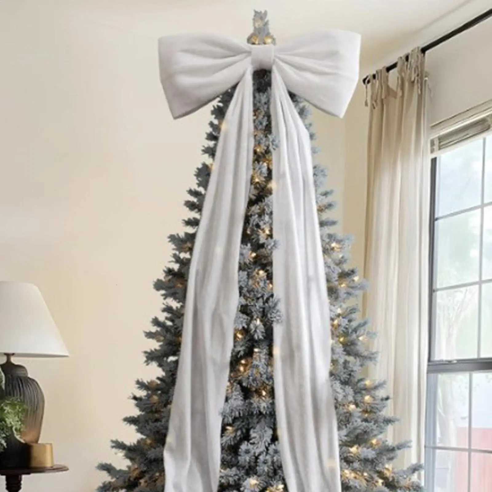 180cm Christmas Extra Large Velvet Bow Xmas Tree Topper Bows for Home Wall Backdrop Birthday Wedding Party Decoration C251117