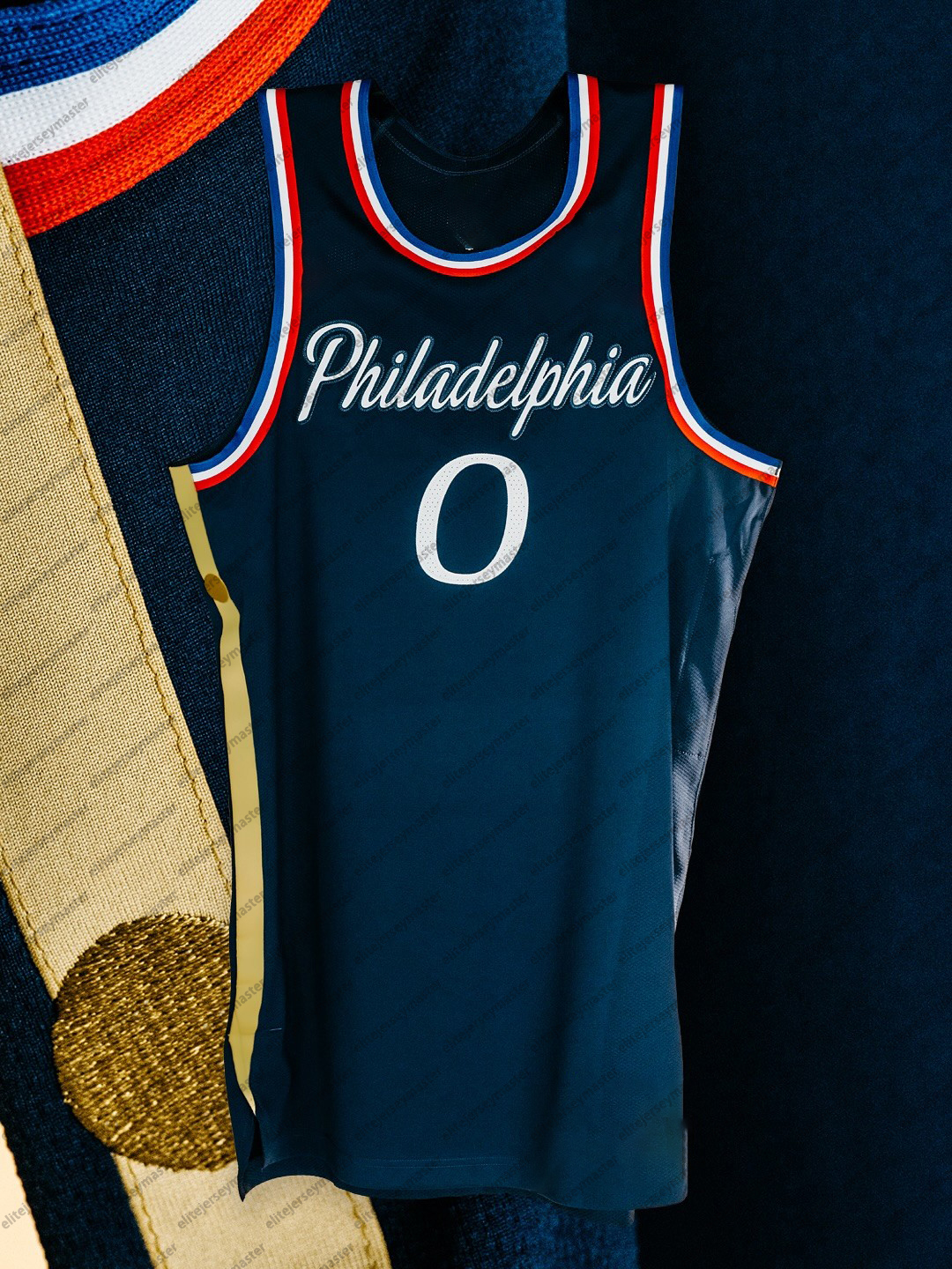 0 Tyrese Maxey 2025-26 Embiid 21 George Martin Personalized Customized Basketball Jerseys Custom Any Number Name