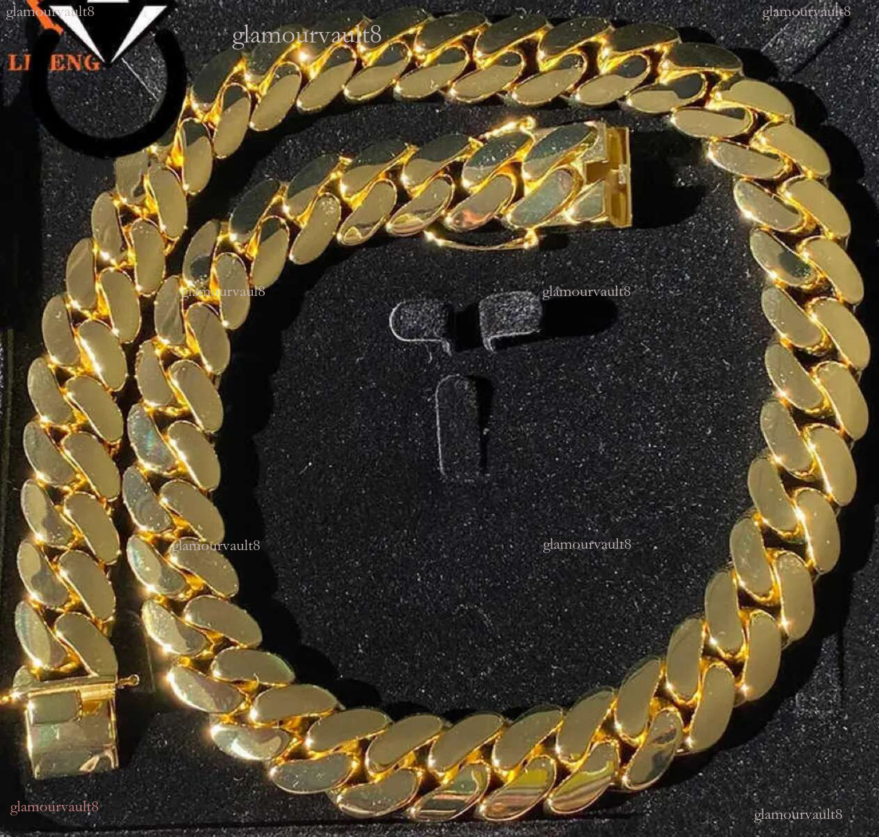 k 20mm Gold Plated Miami Cuban Chain Necklace For Men And Women