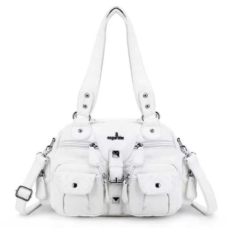 Angel kiss Handbag Women Small Handbags Satchel Top-handle PU Shoulder Bag Vintage Dumpling Pack Multi-pockets Shoulder BagsW251117