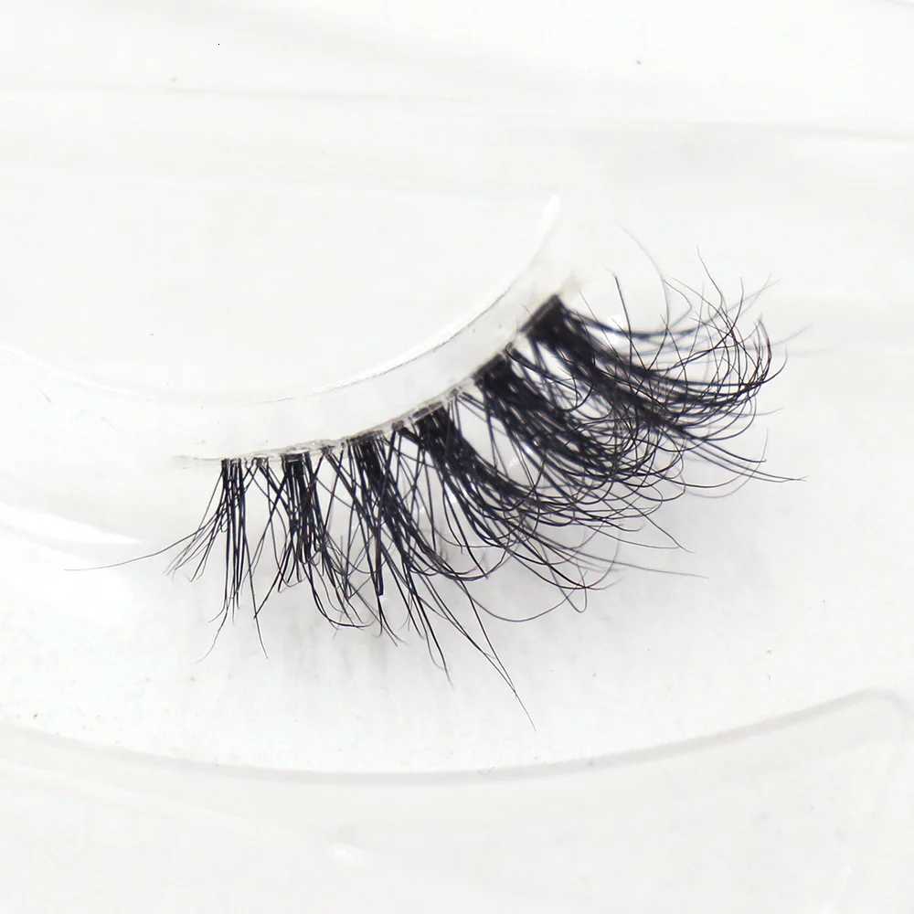 Maquillaje Mink Lashes 3D Half False Eyelash Make Up Lashes Extension Natural short False Cils Clear Band Hand Made Lashes H03T251117