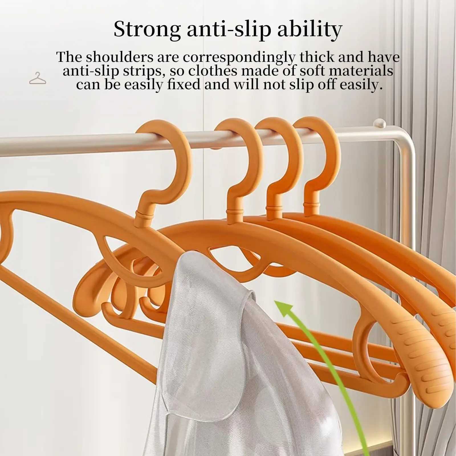 Adult Wide Shoulder Thickened Non-slip Clothes Hanger Household Clothes Rack Clothes Drying Rack Plastic Clothes Hanger C251117