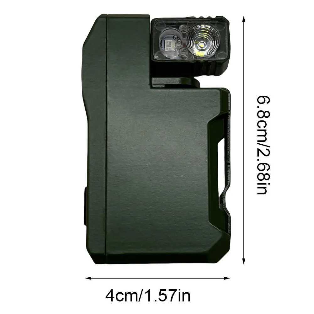 Rechargeable EDC Flashlight 400 Lumens Portable Flat Pocket Flashlight with RGB Light Magnetic Keychain Flashlight for Outdoor M251117