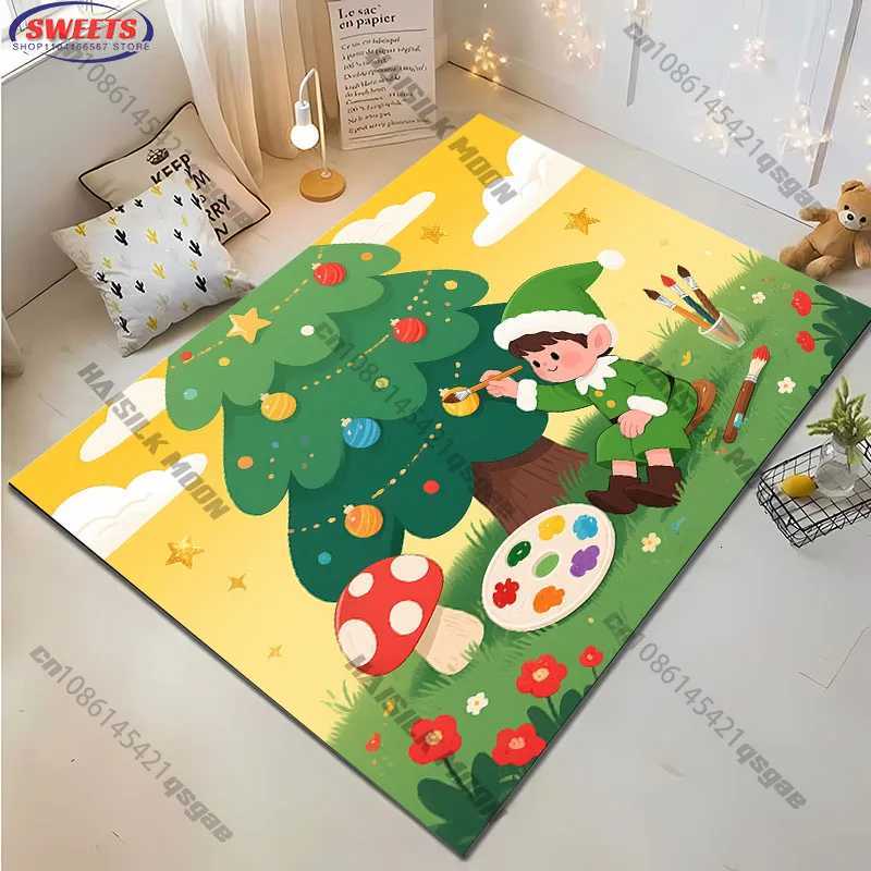 13 Styles Christmas Gingerbread Man Print Carpet LivingRoom Bedroom Kids Room Rug Doormat Entrance Floor Mat Christmas GiftsM251117