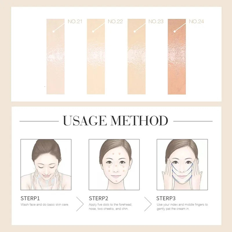 O.Two.O of them Makeup Base BB Cream Natural Waterproof Liquid Basic Professional White Cosmetics X251023