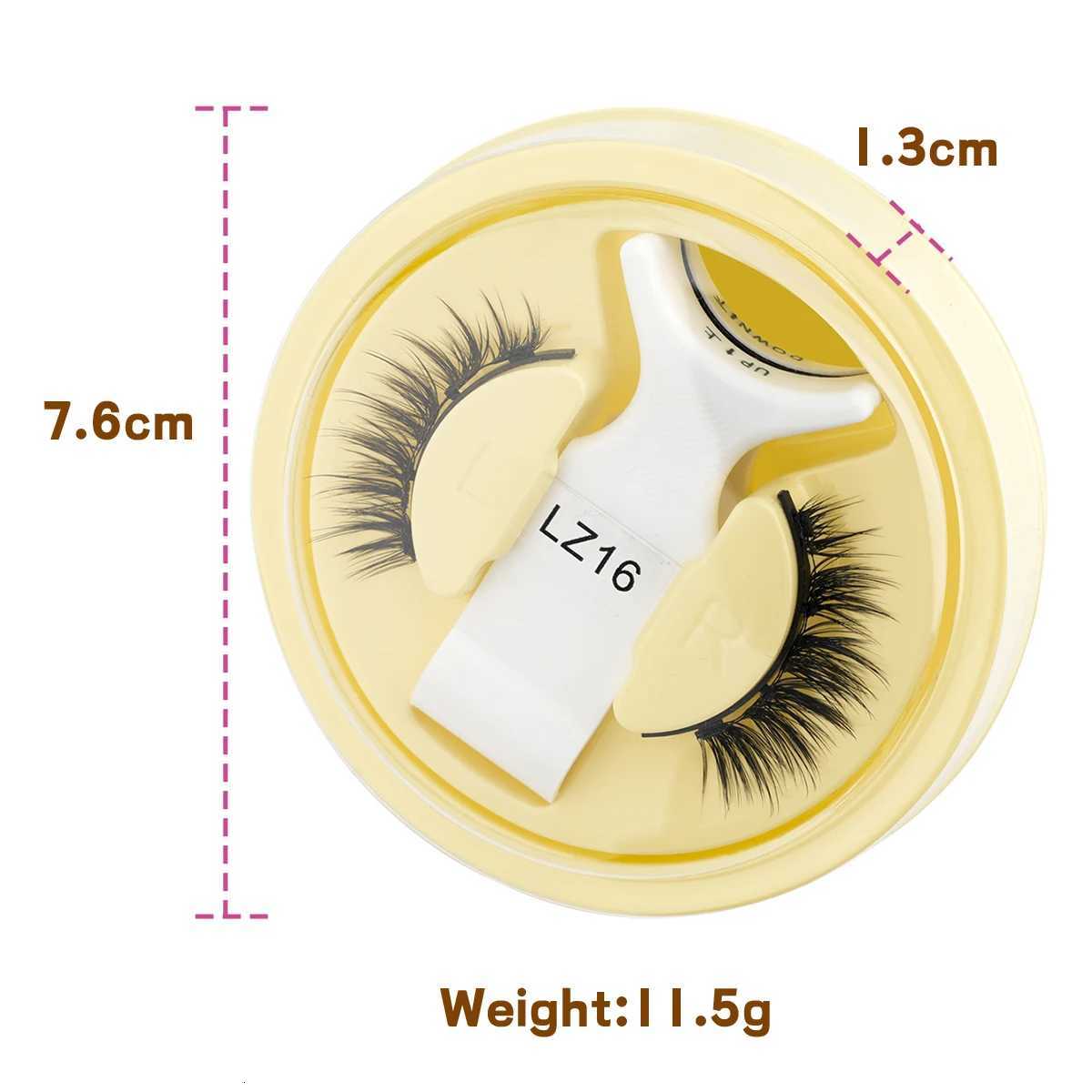 New 1 Pair Cat Eye Magnetic Eyelashes Set Natural Light Eyelash Extension Tools Reusable False Eye Lashes With Tweezers MakeupT251117