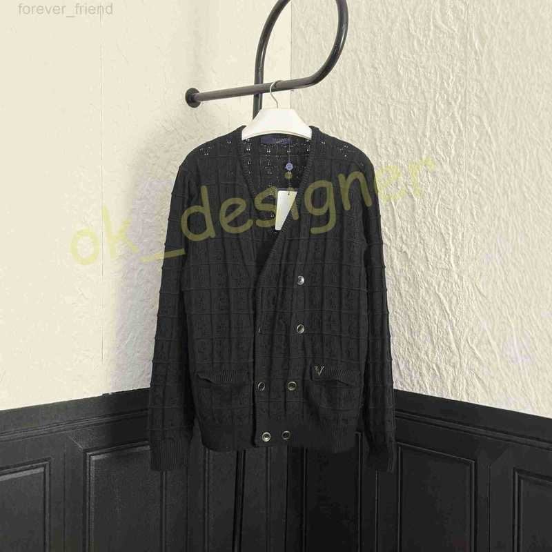Men's Sweaters designer 2025SS Early Autumn New Series Letter Double-Breasted Long Sleeve Sweater Cardigan Jacket