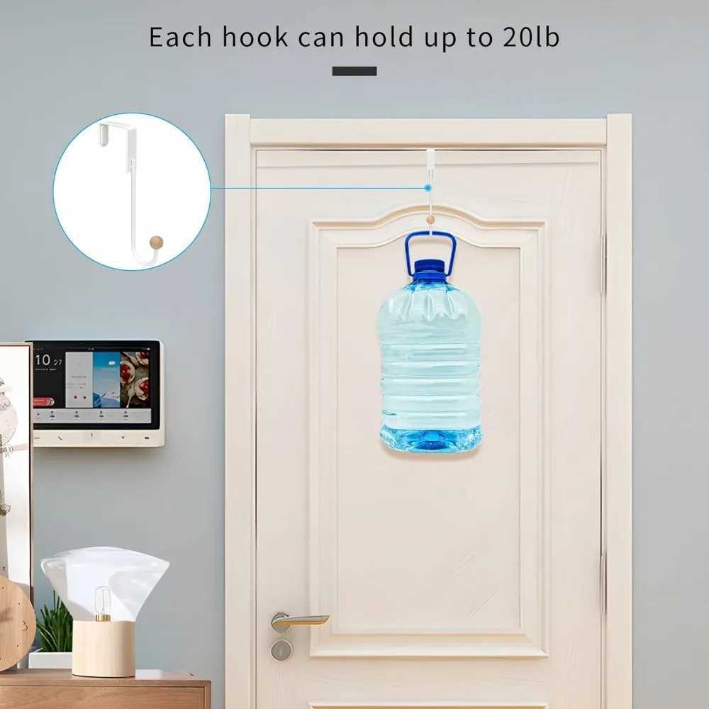 Over The Door 4 Pack Door Hanger Heavy Duty Hook Coat Rack Bathroom Kitchen Hanging Home Organization Storage Holder C251117