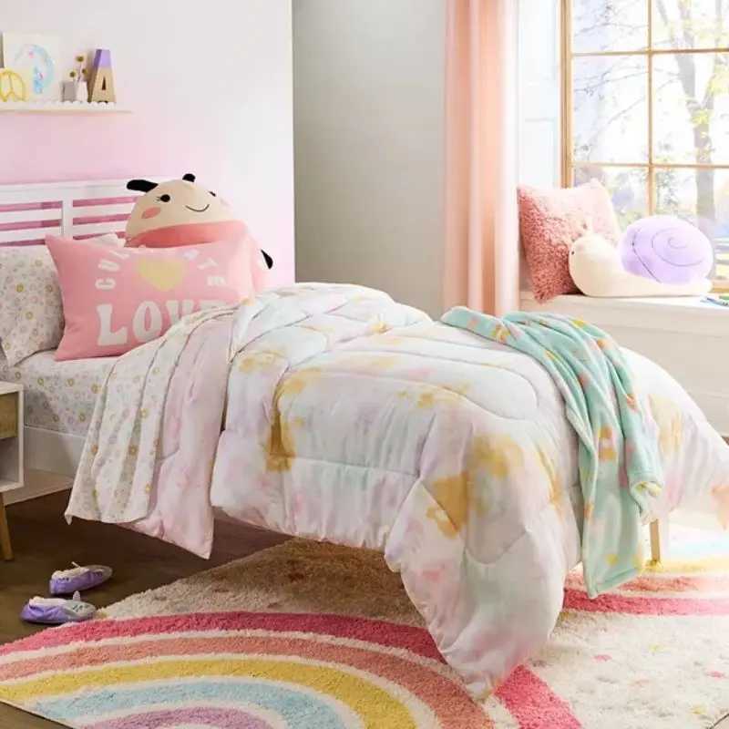 Shaggy Bedroom Rugs for Kids Rainbow Fluffy Carpet Living Room Hairy Nursery Play Mat for Children Plush Baby Rugs Soft Foot MatM251117