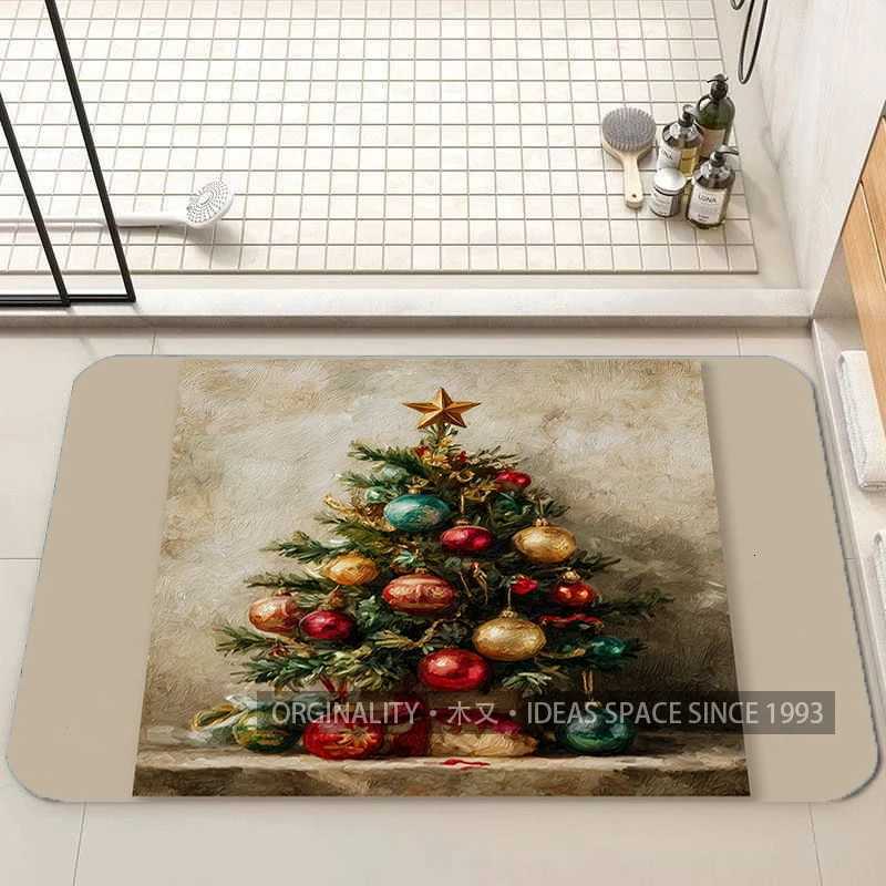 Christmas Tree Pattern Mat Living Room Decoration Home Sofa Non-Slip Carpet Study Bedroom Tatami ChildrenS Soft Floor MatM251117