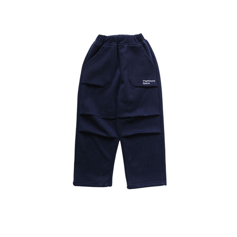 Kids' Mountain Style Minimalist Solid Color Letter Pants, Water-Repellent Textured Outdoor Cargo Pants, New Season Hiking & Daily Wear 25AG2031