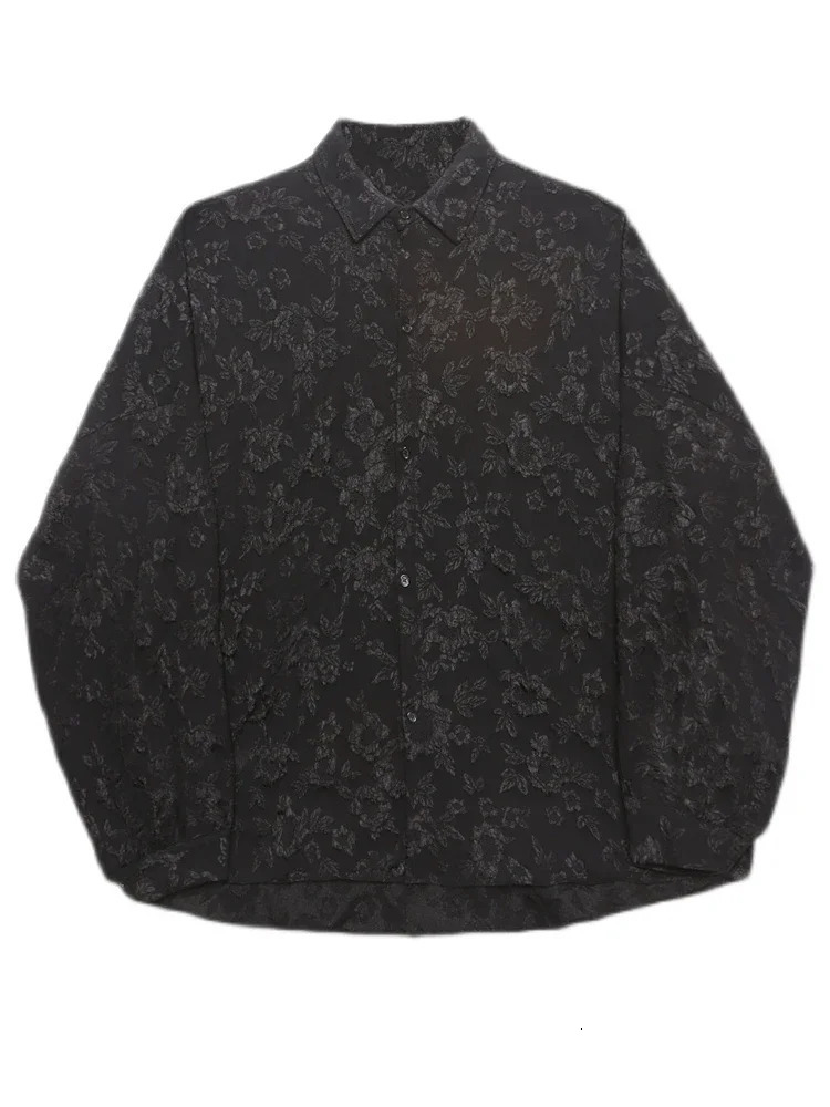 XITAOs pleated jacquard shirt is loose fashionable solid color casual collar fully matched batwing sleeve WMD5191 250417