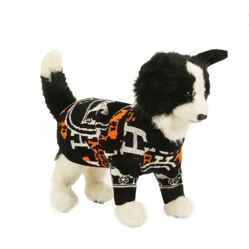 Fashionable Dog Autumn And Winter Pure Hand-knitted Clothes With Letters 2.0