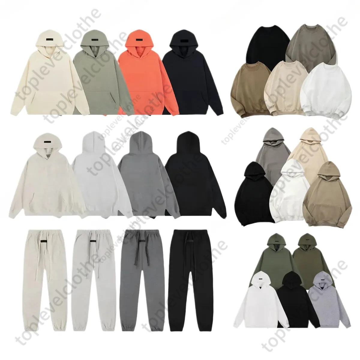 Designer Mens 3D Silicon Essential Hoodies Skateboard Hip Hop 100% Cotton Autumn Winter Oversize High Unisex Streetwear Essential Hooded A7f