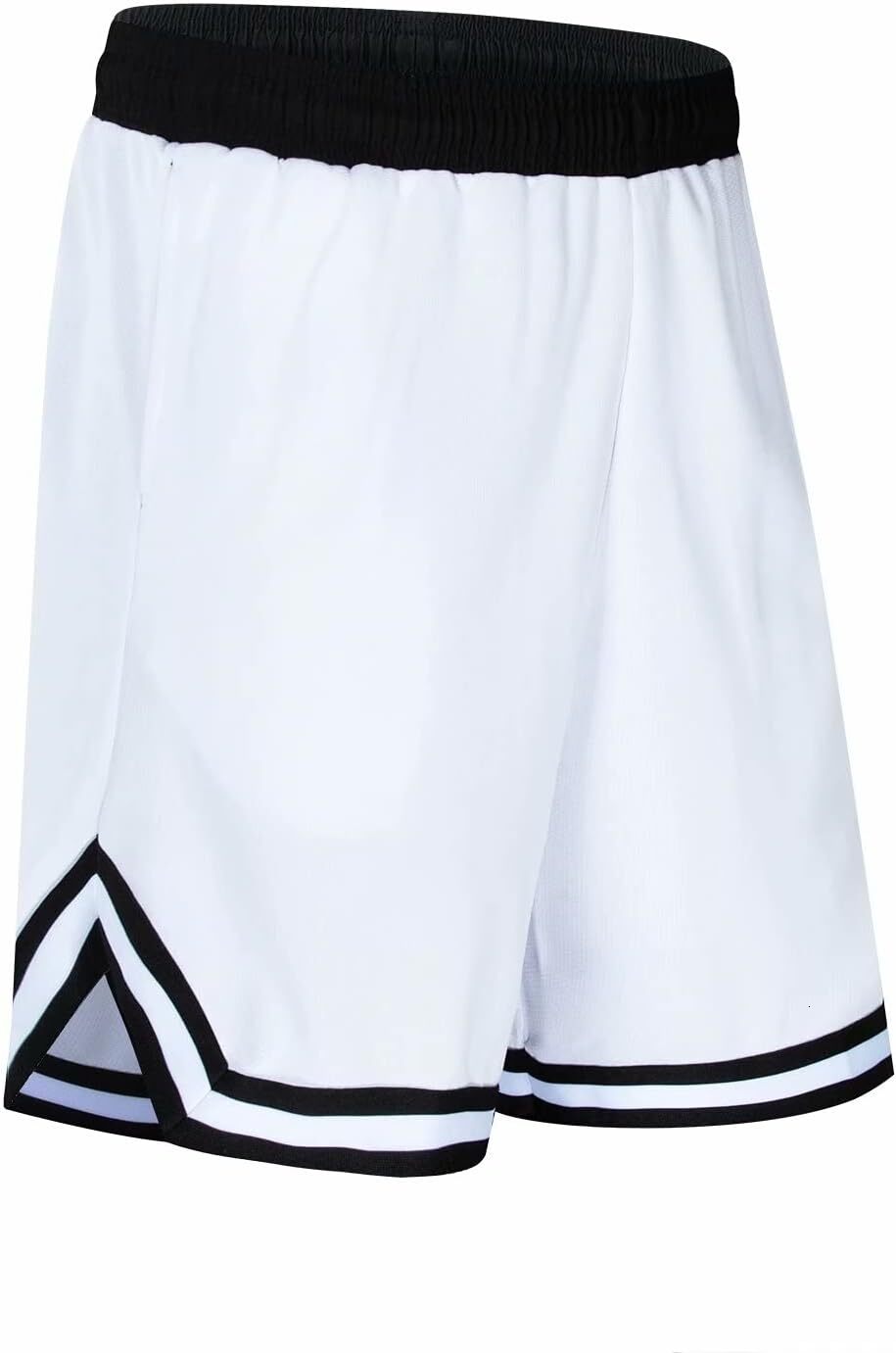 Men's basketball with zippered pockets, sports shorts