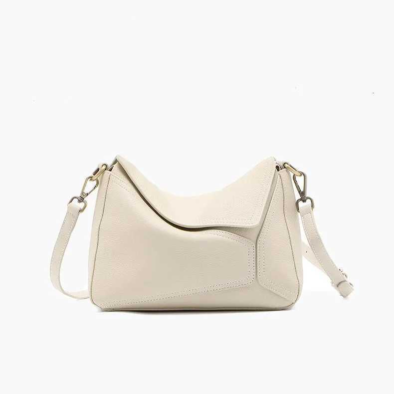 Genuine Top Layer Cowhide Tote Bag for Women 2025 New Designer Luxury Bag Trendy Geometric Crossbody Bag for WomenW251117