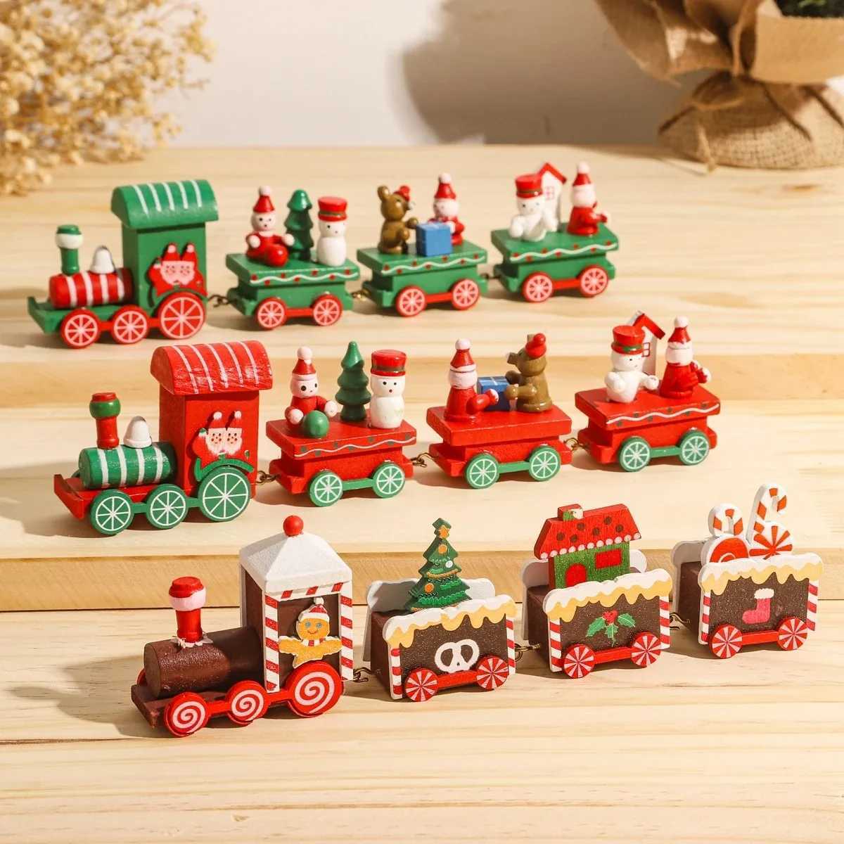 Christmas Train Merry Christmas Decorations For Home 2025 Cristmas Ornament Xmas Navidad Noel Gifts Happy New Year 2026 Gifts J251117