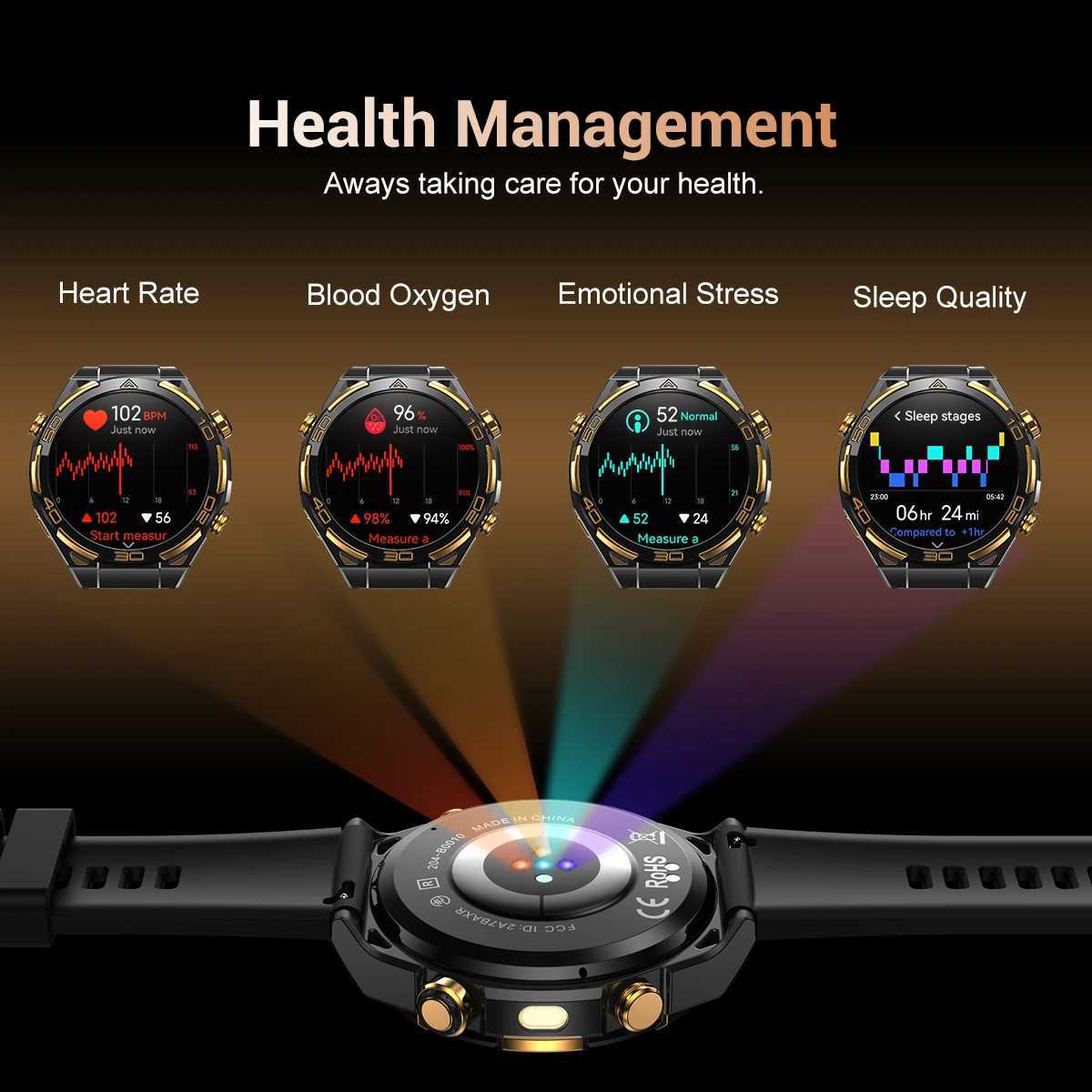 Blackview W90 Pro Outdoor Smart Watches with GPS 143 AMOLED Display 900mAh/ 20Days Standby Waterproof Sport Watch for MenM251117